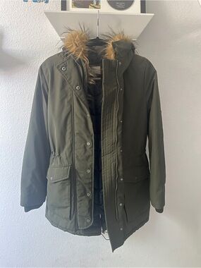 Olive Green Parka Jacket